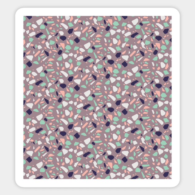 Natural Stone Terrazzo Pattern Sticker by Pulpixel